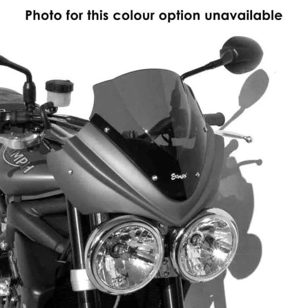 Ermax Ermax nose fairing | brushed aluminium with dark smoke screen | yamaha mt-01 2006>2008